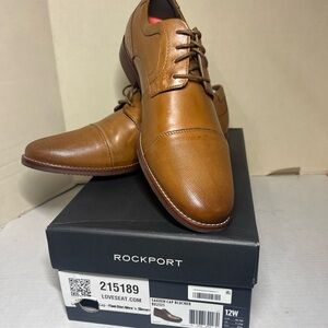 Rockport Men's Tan Leather Oxfords